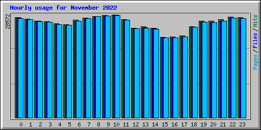 Hourly usage for November 2022