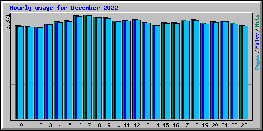 Hourly usage for December 2022