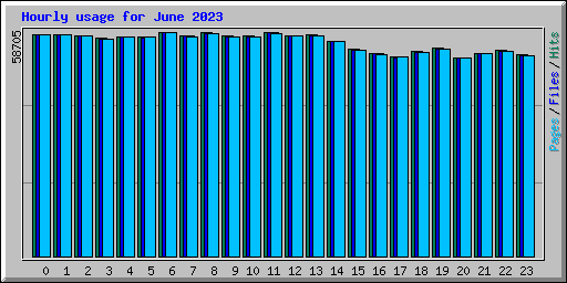 Hourly usage for June 2023