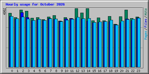 Hourly usage for October 2026